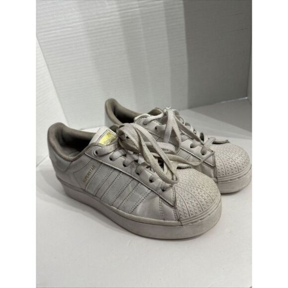 Adidas Originals Superstar Shoes Low Triple White Sneakers Women's Size 6